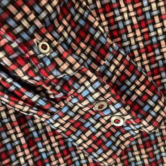 Robert Graham Men’s Small Shirt Button Down Collar Flip Cuffs Prints 100% Cotton - Picture 5 of 9